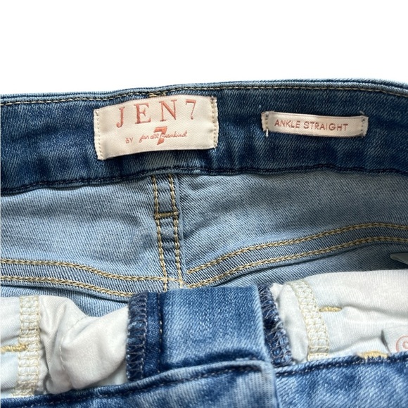 7 for all Mankind Jen7 Ankle Straight 2-Toned Jeans Size 6 - Picture 5 of 7
